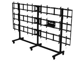 <html>SmartMount<sup>®</sup>Portable Video Wall Cart 4x3 Configuration FOR 46" TO 55" DISPLAYS</html>