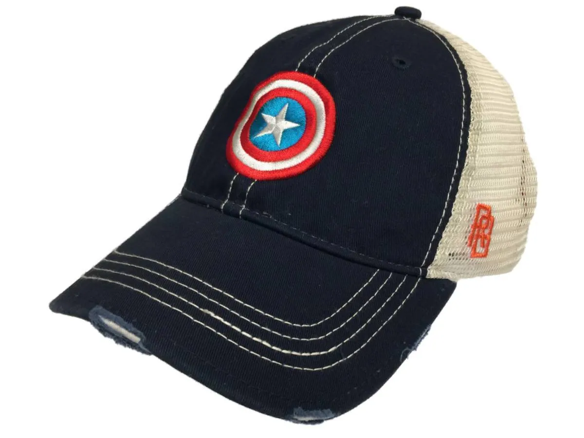 Marvel Legends Captain America Shield Retro Brand Vintage Mesh Adjust Hat Cap