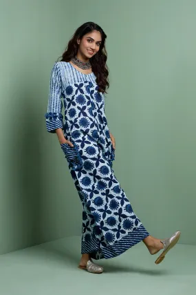 MASTANEY - Cotton Indigo Jumpsuit