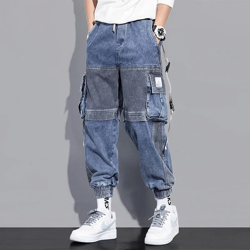 Men's Casual Color Patch Cargo Pants