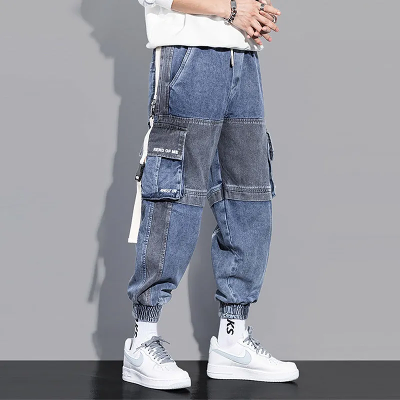 Men's Casual Color Patch Cargo Pants