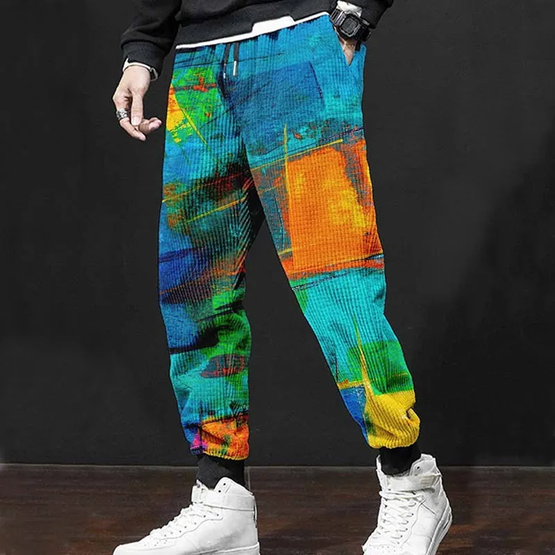 Men's Casual Digital 3D Print Pants