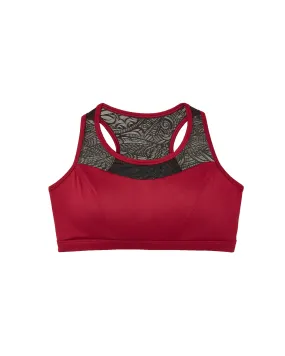 Mille Low Impact Sports Bra | Red / Black