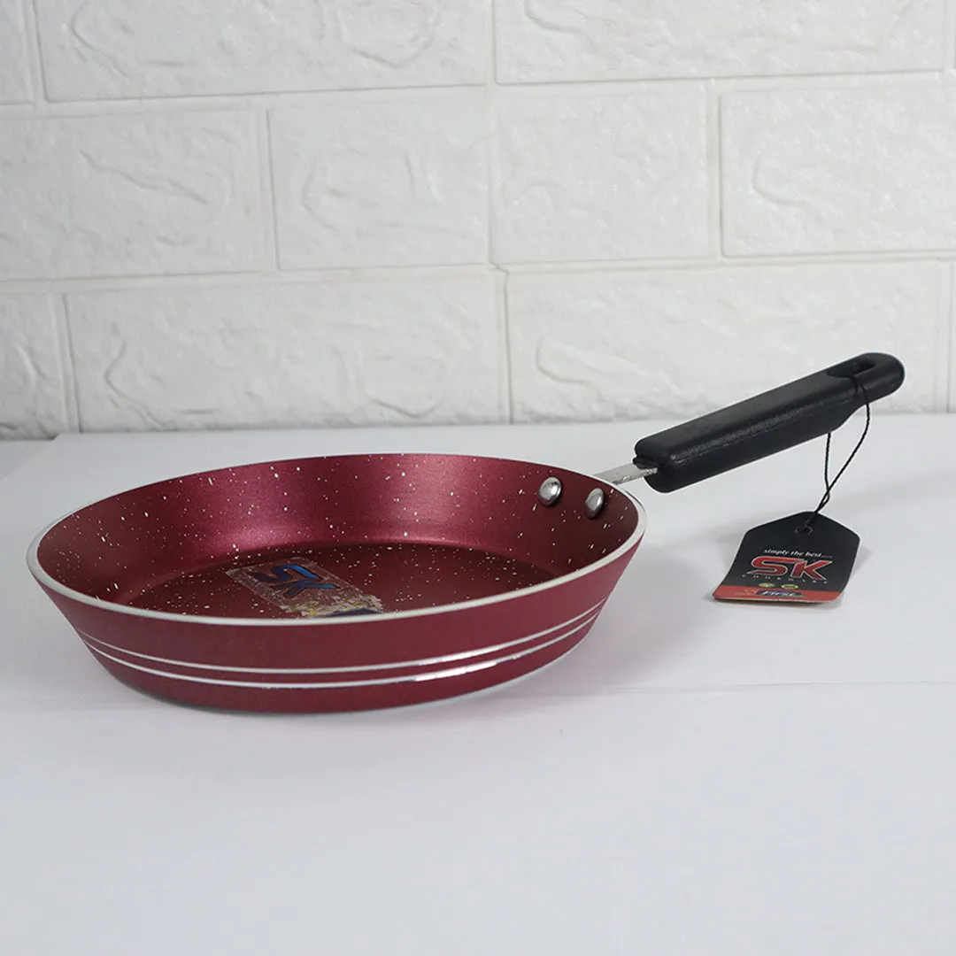 Mini Non Stick Marble Coated Maroon One Egg Frying Pan