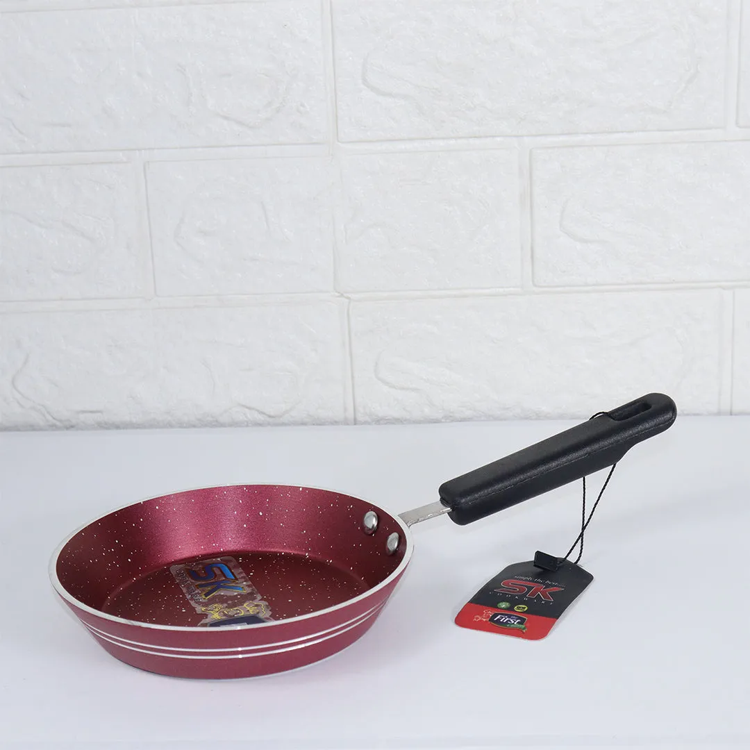 Mini Non Stick Marble Coated Maroon One Egg Frying Pan