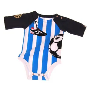 Mini Shatsu Infant Boys Soccer Raglan Bodysuit