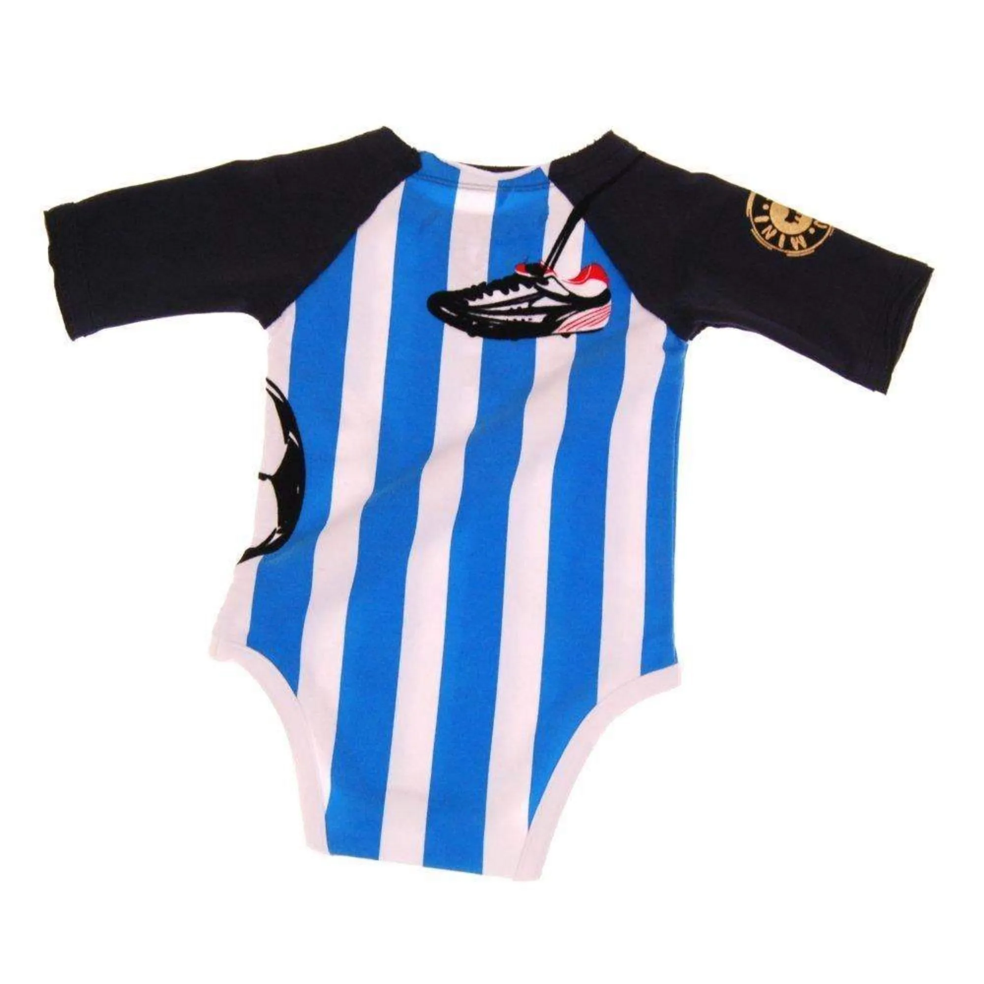 Mini Shatsu Infant Boys Soccer Raglan Bodysuit