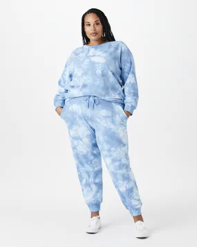 Miriam Tie-Dye Sweatshirt | Light Blue / White