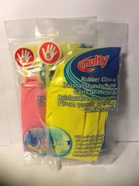 Multy rubber gloves small-2'sX12-20%code-450