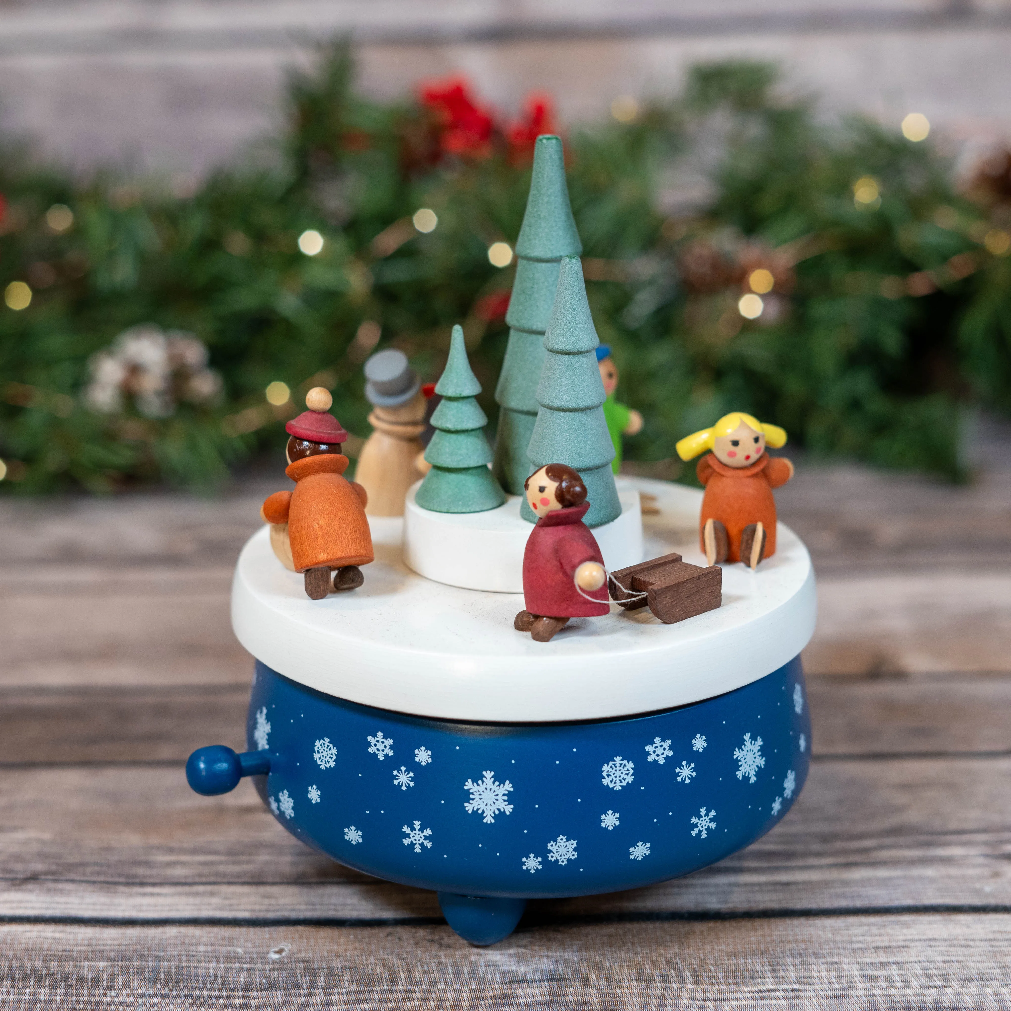 Music Box-Colorful Winter Children Playing