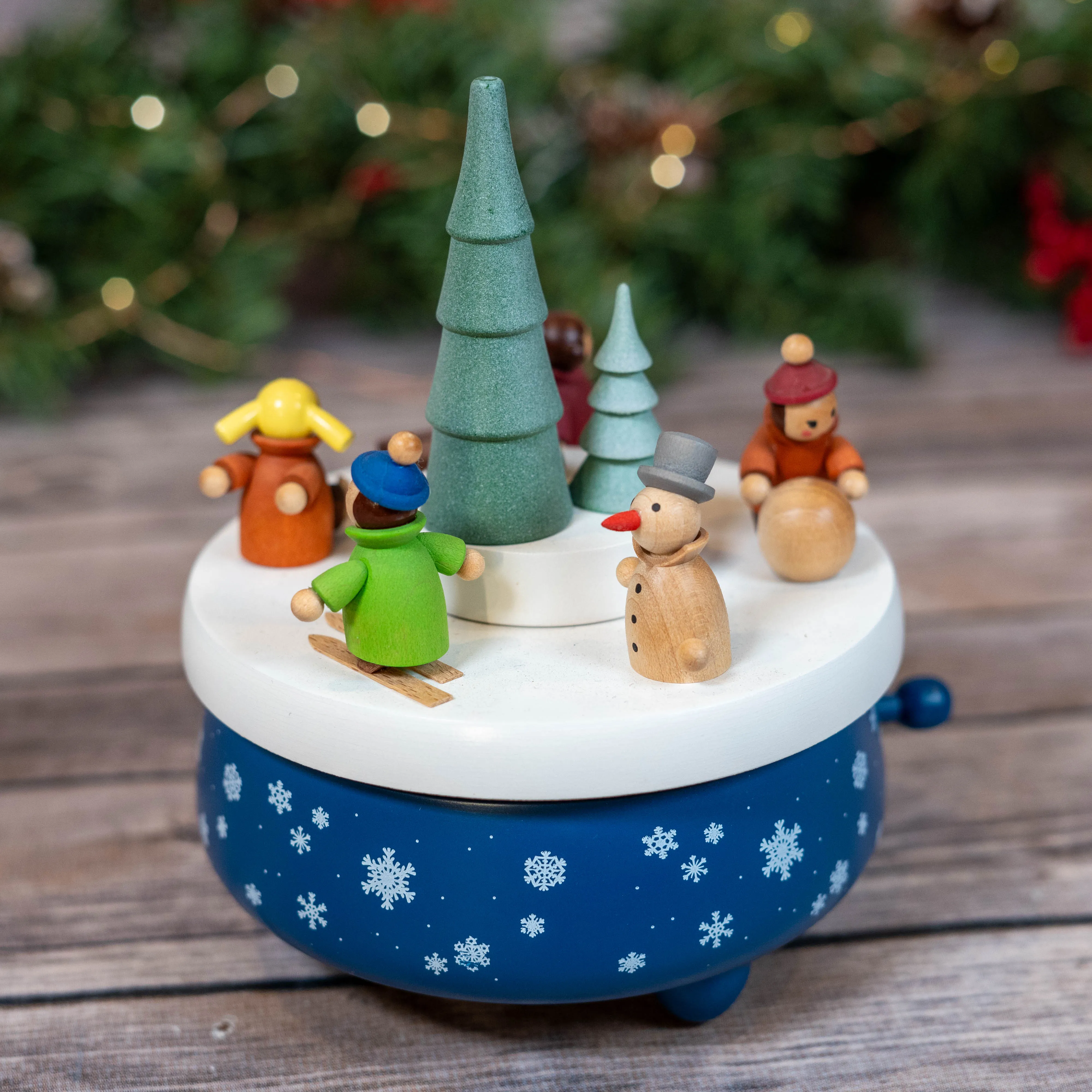 Music Box-Colorful Winter Children Playing