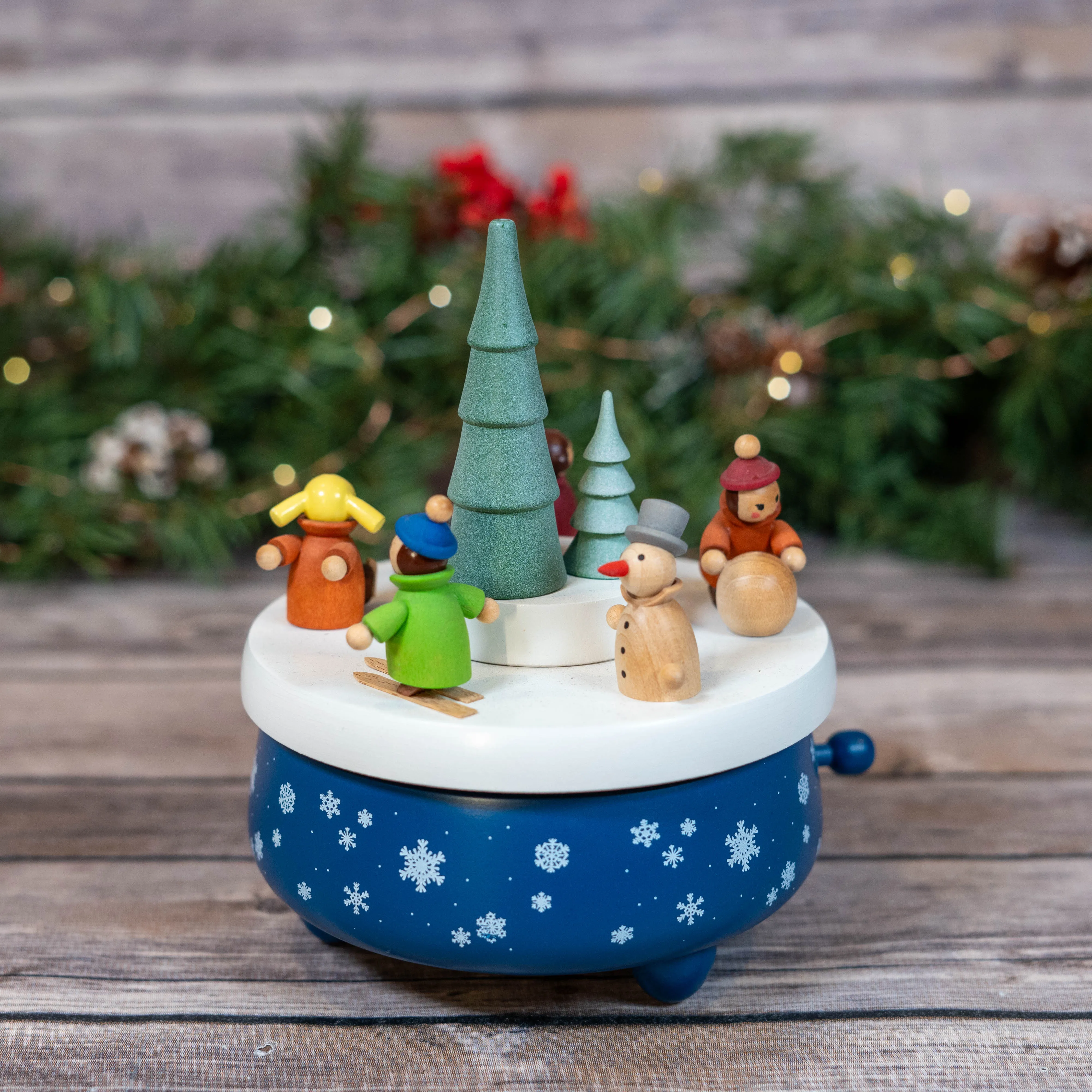 Music Box-Colorful Winter Children Playing