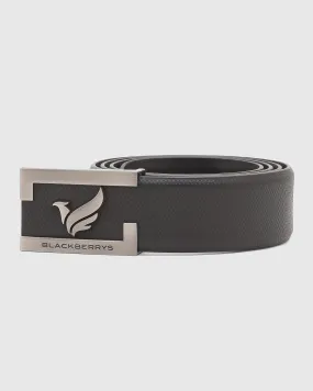 Must Haves Leather Black Textured Belt - New Grabirde