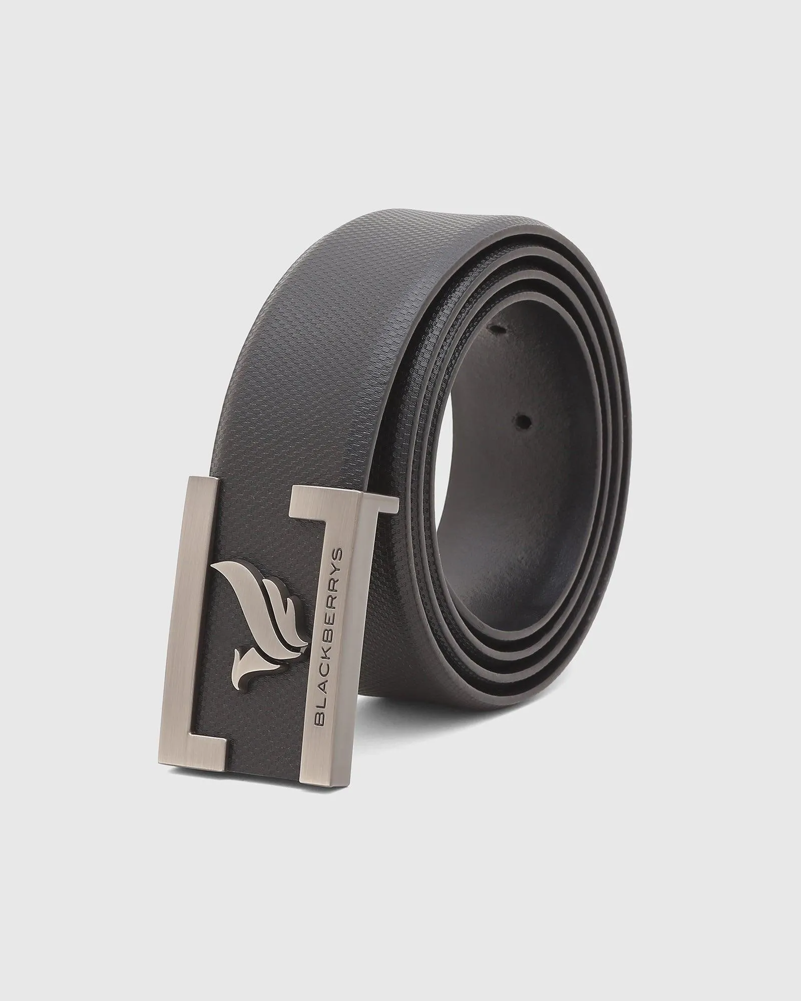 Must Haves Leather Black Textured Belt - New Grabirde