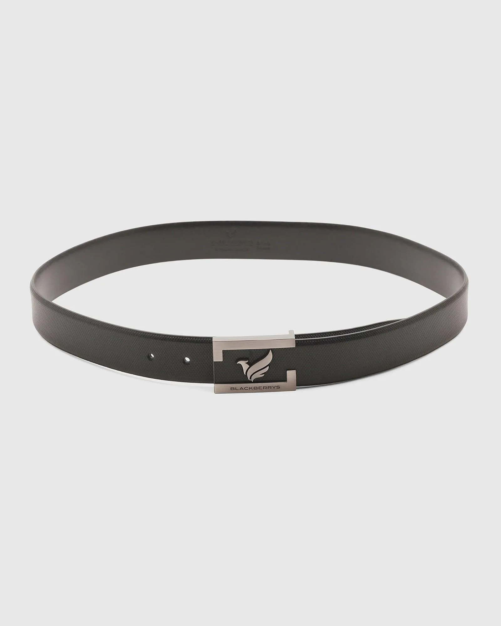 Must Haves Leather Black Textured Belt - New Grabirde