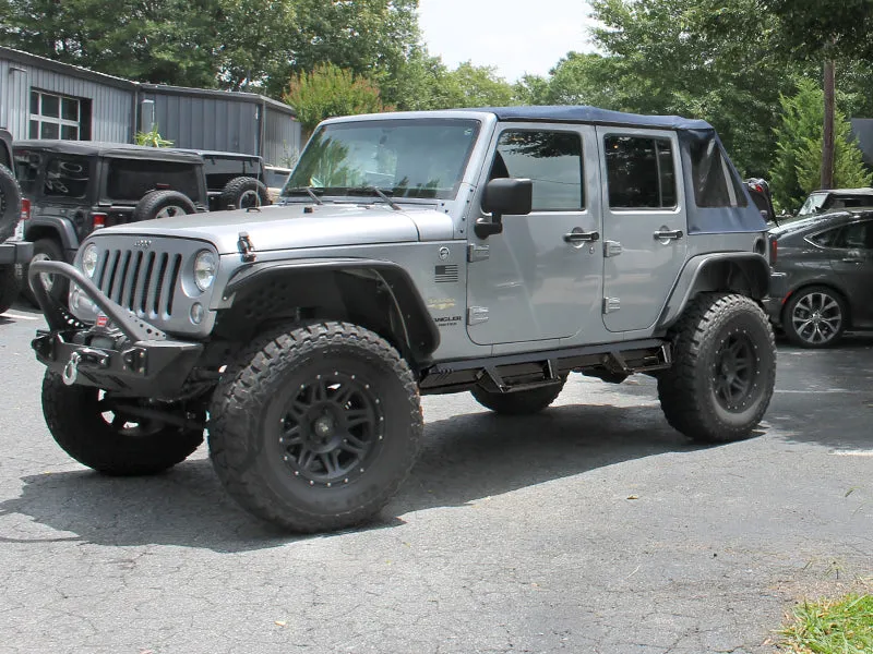 N-FAB EpYx Step System (Textured Black), 4-Door Only for 07-18 Jeep Wrangler JK Unlimited