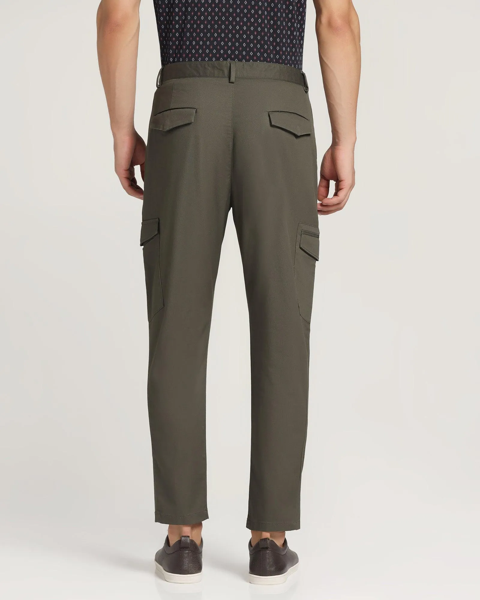 Nadal Casual Dark Green Solid Khakis - Boat