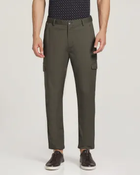 Nadal Casual Dark Green Solid Khakis - Boat