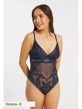 Navy Botanical Bodysuit