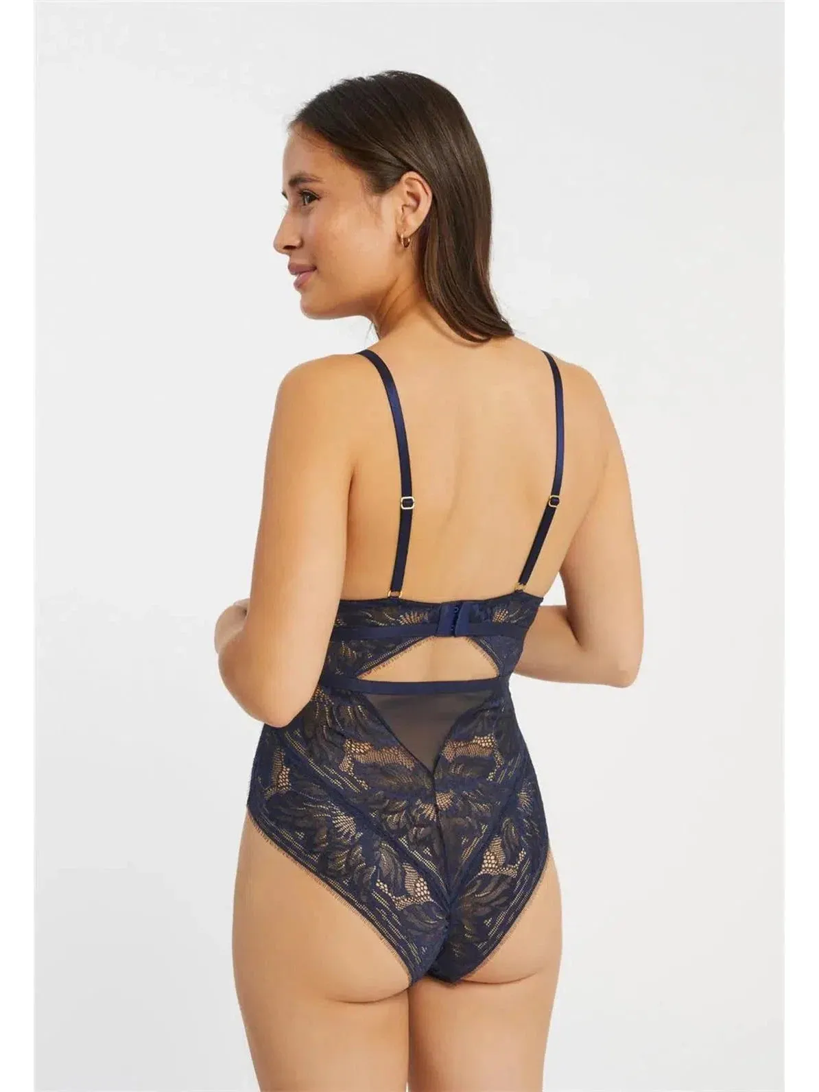 Navy Botanical Bodysuit