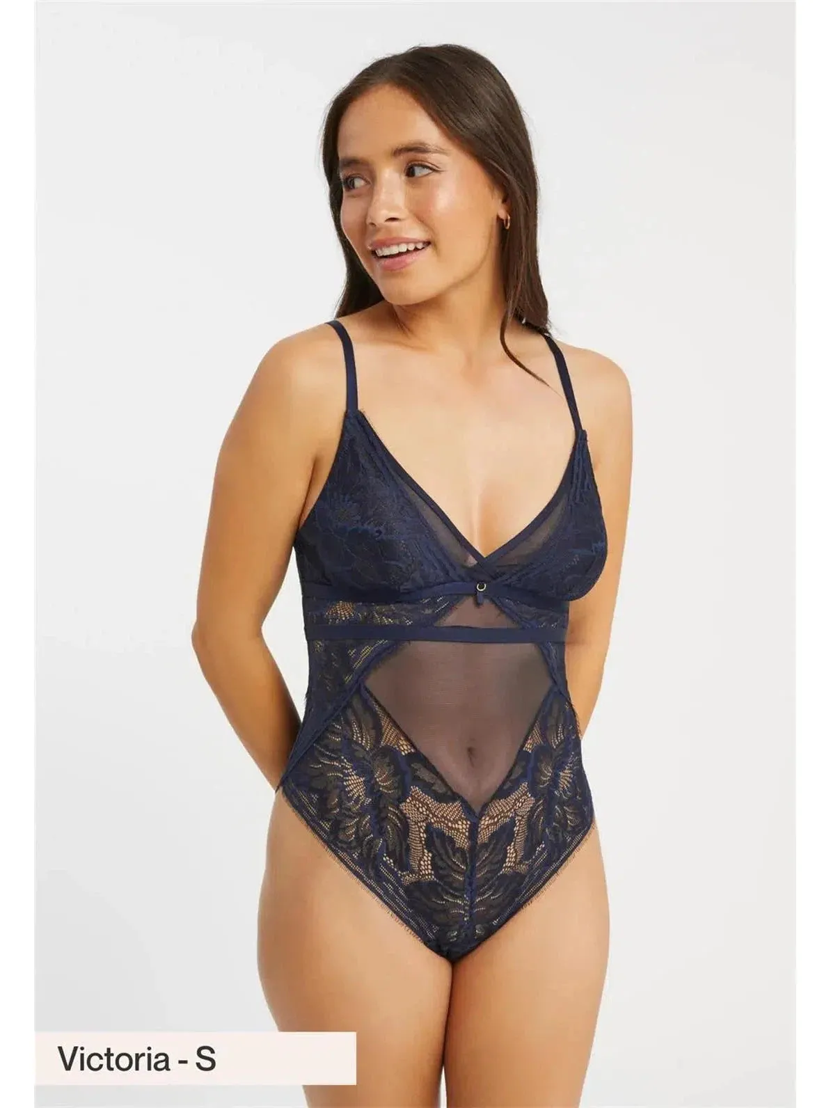 Navy Botanical Bodysuit