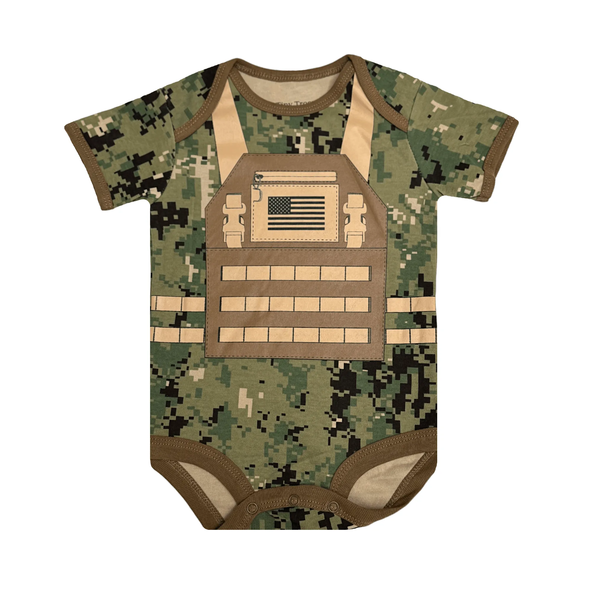 Navy NWU Flak Jacket Baby Bodysuit