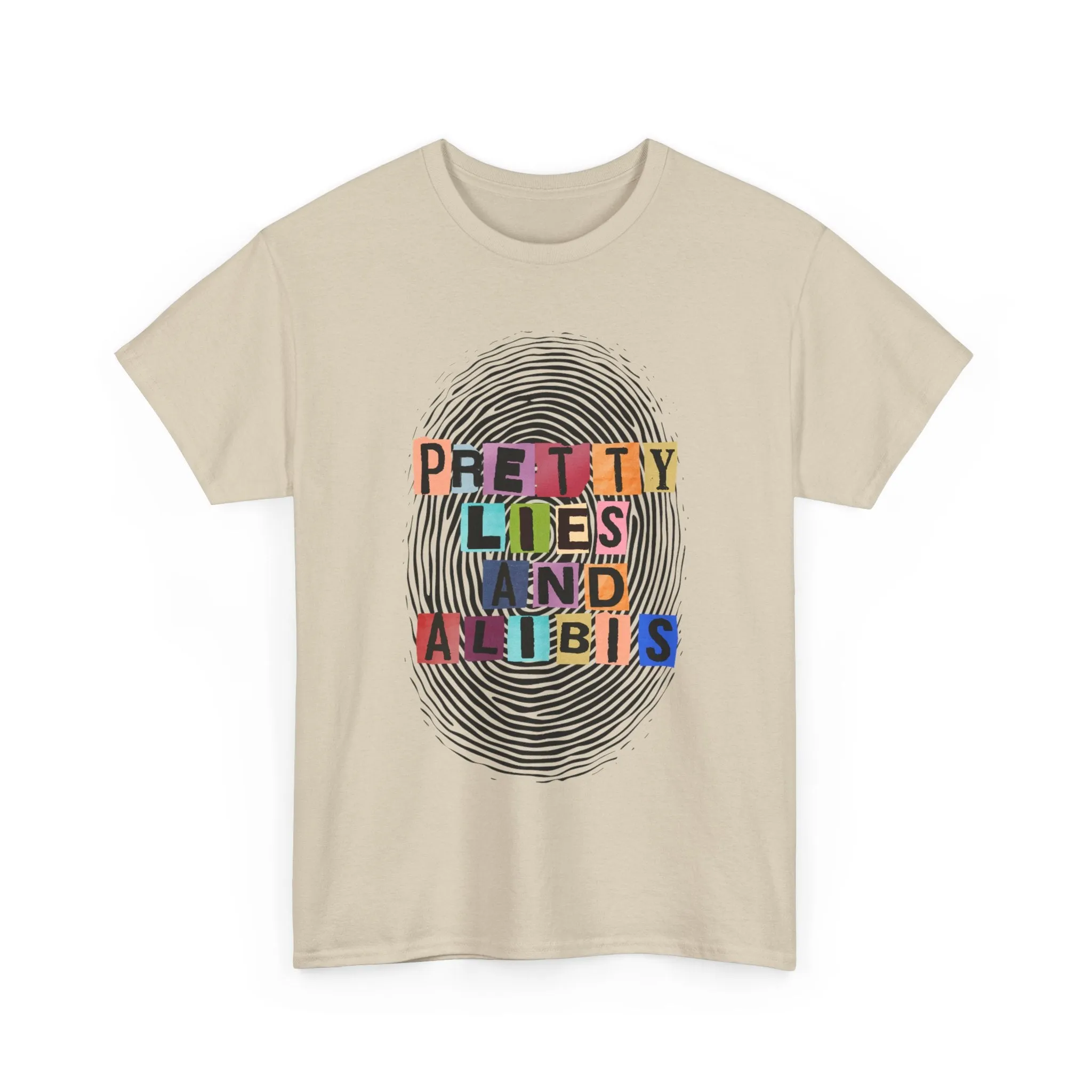 NEW! 'Pretty Lies and Alibis' Ransom Unisex Heavy Cotton Tee - Trendy Statement Shirt for Casual Style