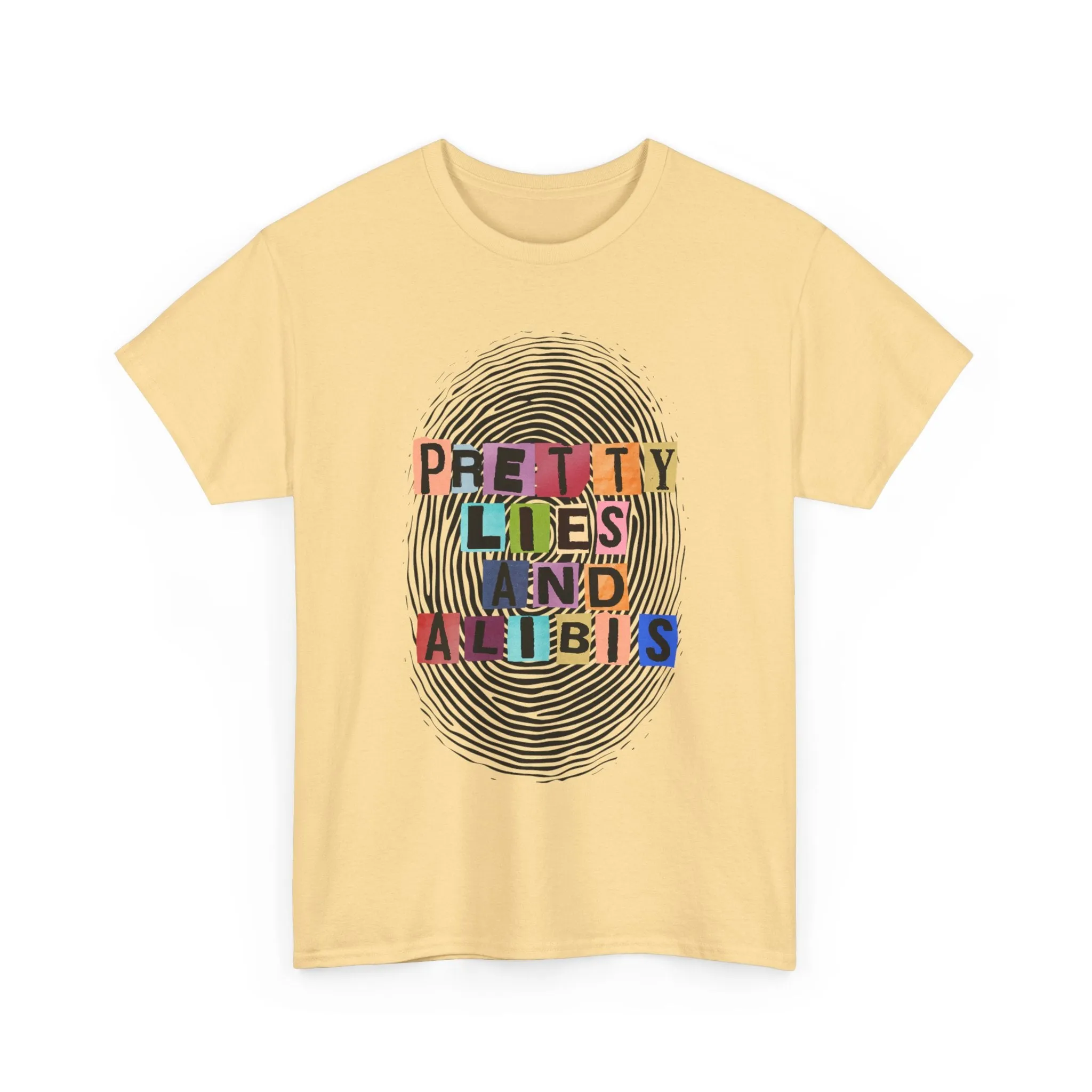 NEW! 'Pretty Lies and Alibis' Ransom Unisex Heavy Cotton Tee - Trendy Statement Shirt for Casual Style