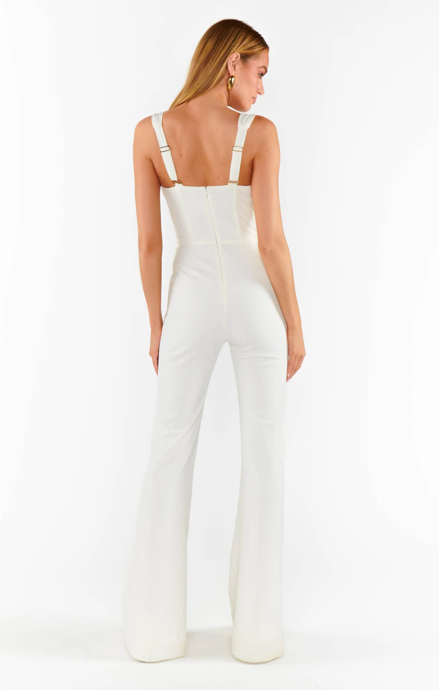 Nina Jumpsuit ~ White Stretch