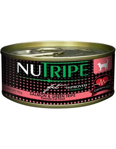 Nutripe Fit Salmon & Green Tripe with CoQ10 Cat Wet Food 95g