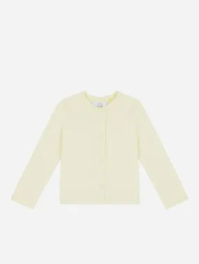 Organic Cotton Cardigan | Lemon