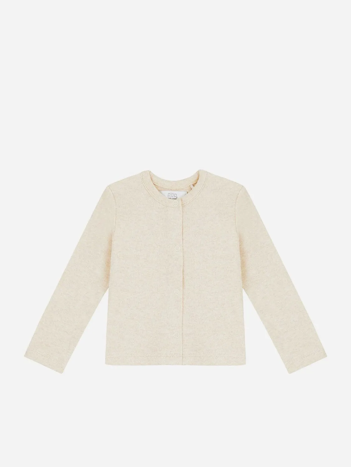 Organic Cotton Cardigan | Oatmeal