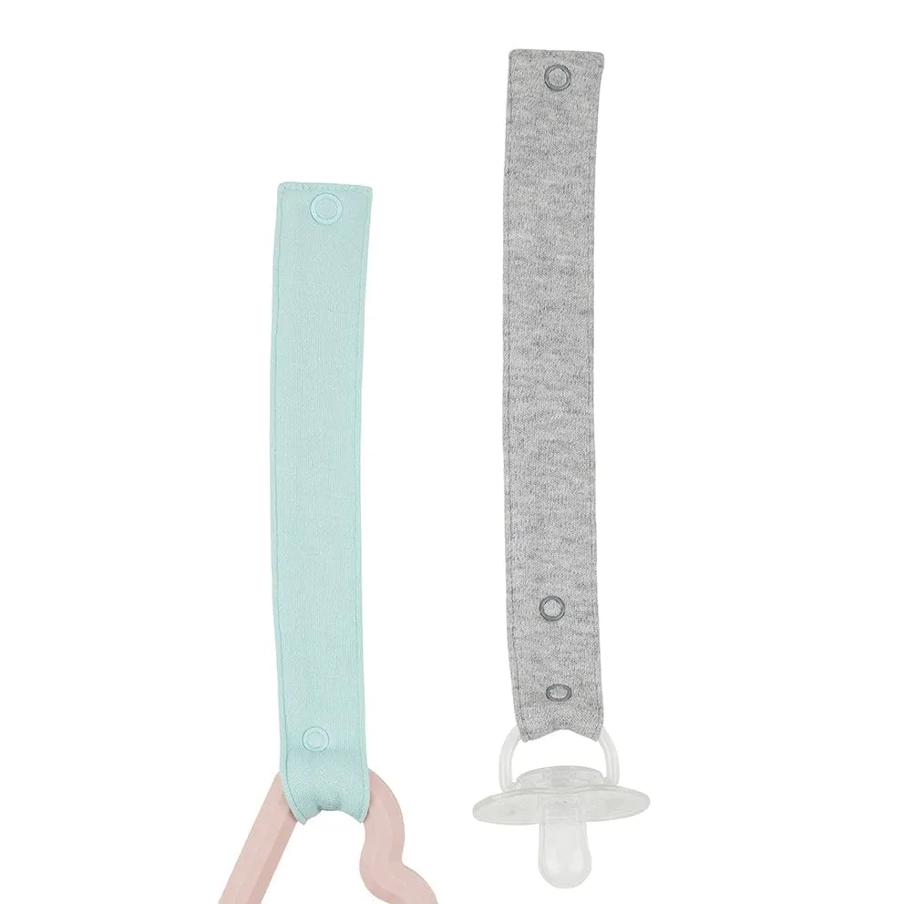 Organic Cotton Dummy & Toy Strap | Grey