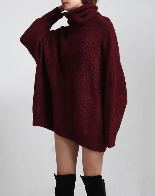 Oversized Soft Turtleneck Sweater