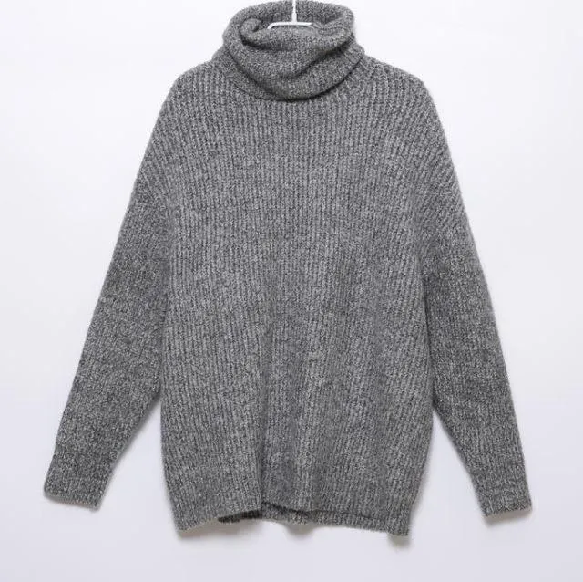 Oversized Soft Turtleneck Sweater