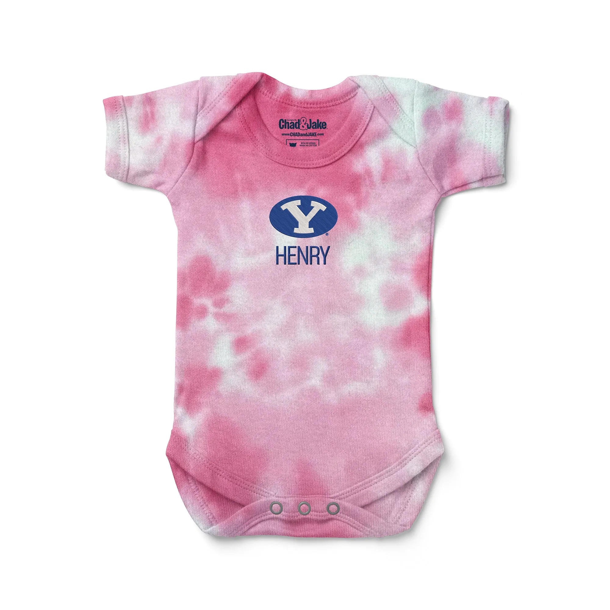 Personalized Brigham Young Cougars Tie Dye Bodysuit