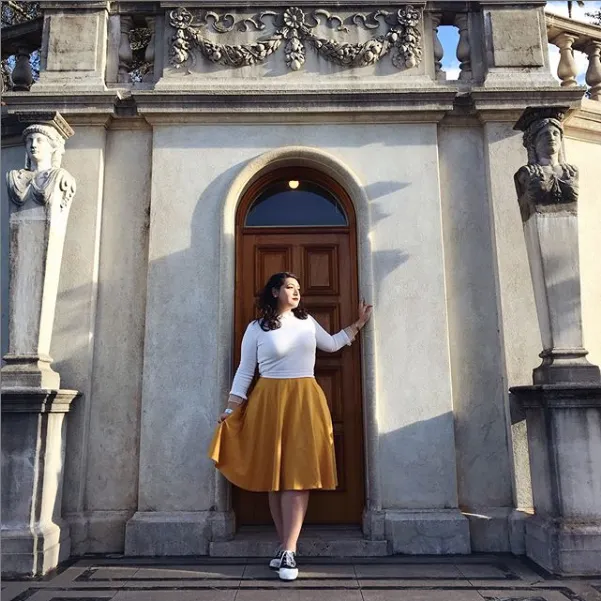 Pocket High Waist Thrills Skirt in Mustard