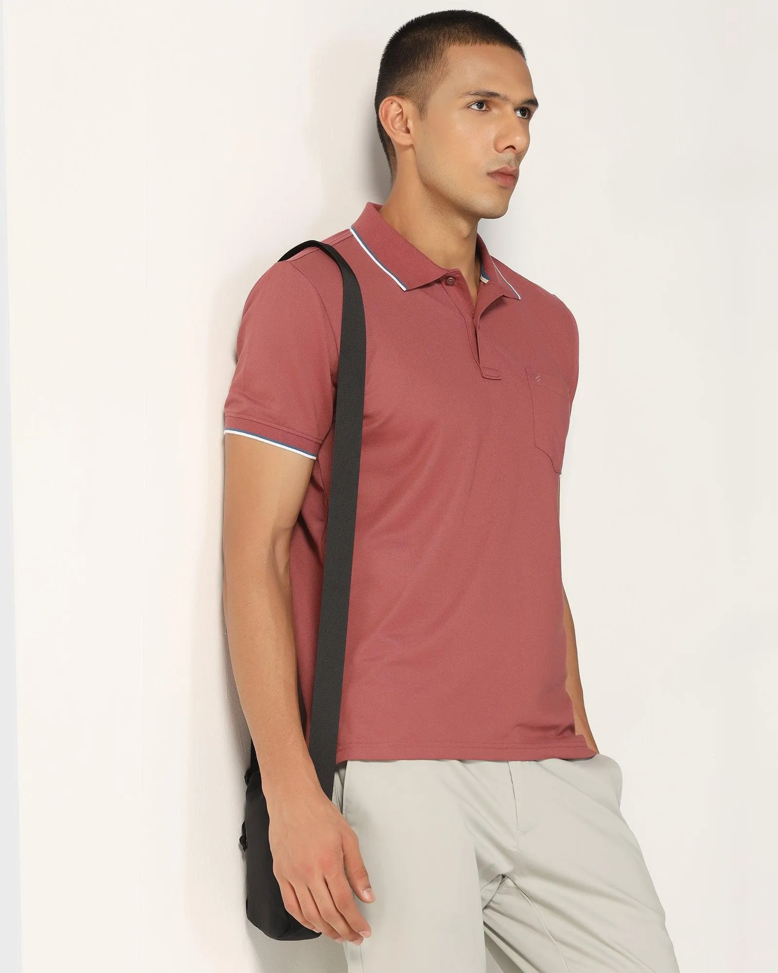 Polo Apple Red Solid T-Shirt - Andro