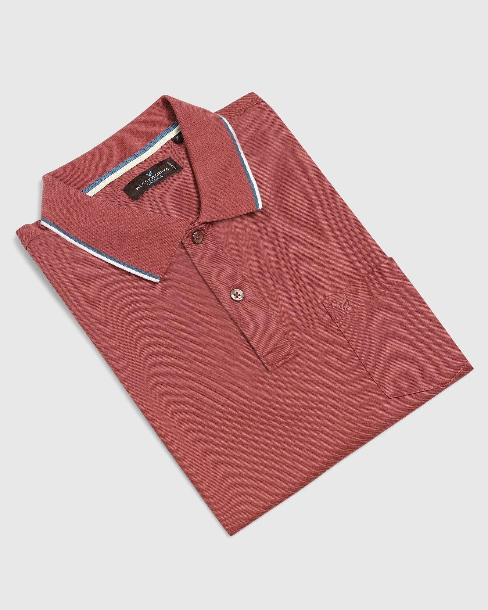 Polo Apple Red Solid T-Shirt - Andro