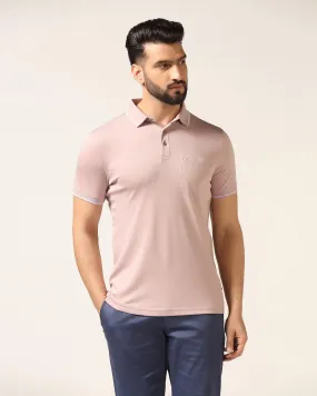 Polo Dusty Pink Solid T-Shirt - Adam