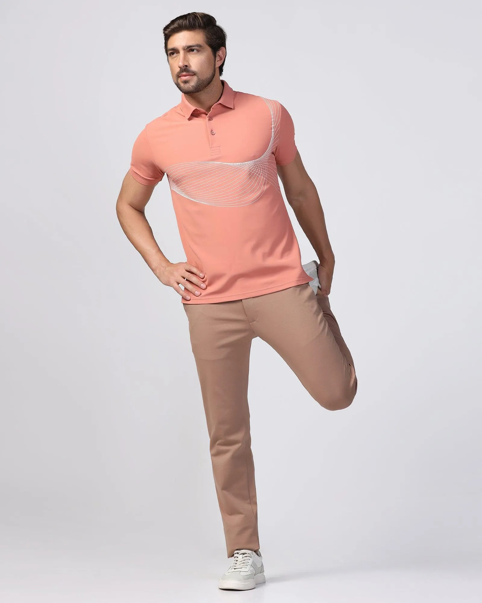 Polo Pink Printed T-Shirt - Frost