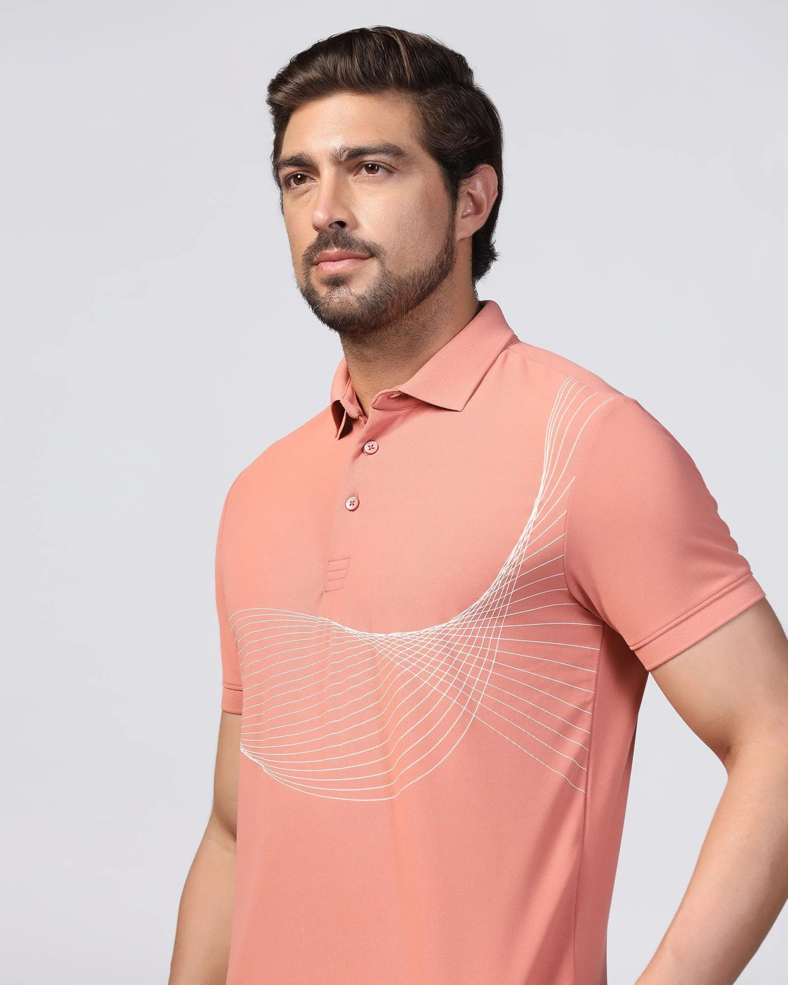 Polo Pink Printed T-Shirt - Frost