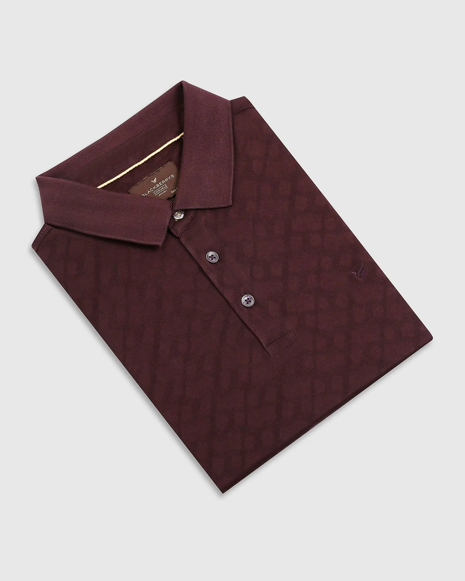 Polo Wine Structure T-Shirt - Hydra