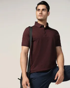 Polo Wine Structure T-Shirt - Hydra