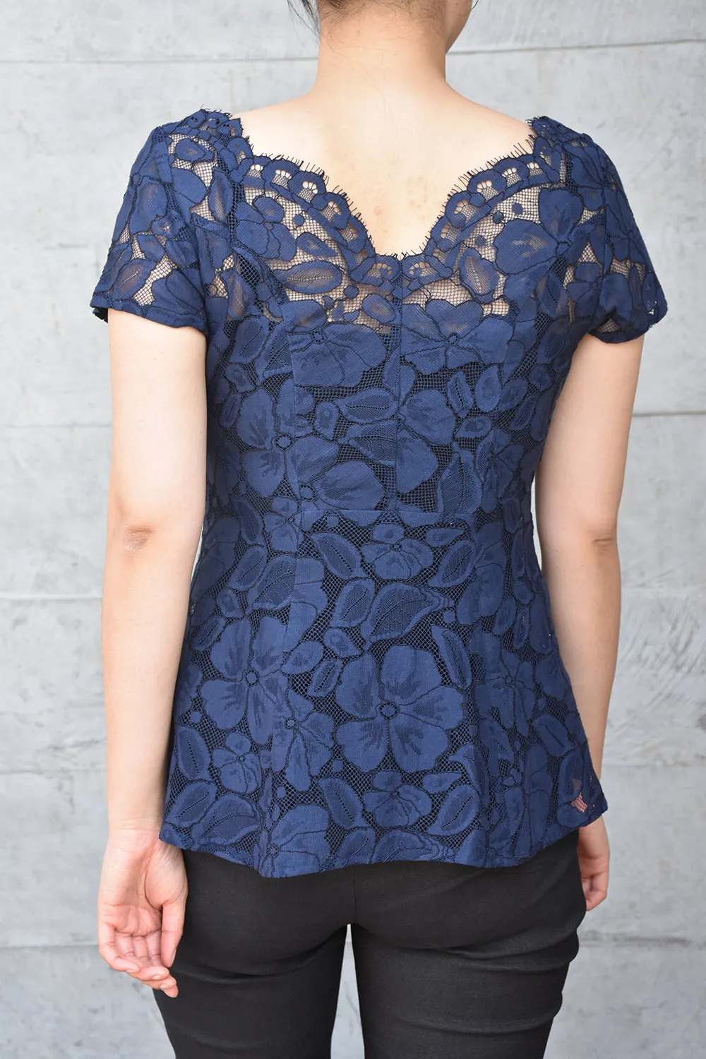 Poppy Posey Top - Navy