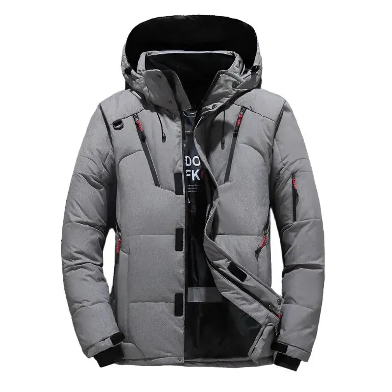 Premium Duck Down Insulated Hooded Coat