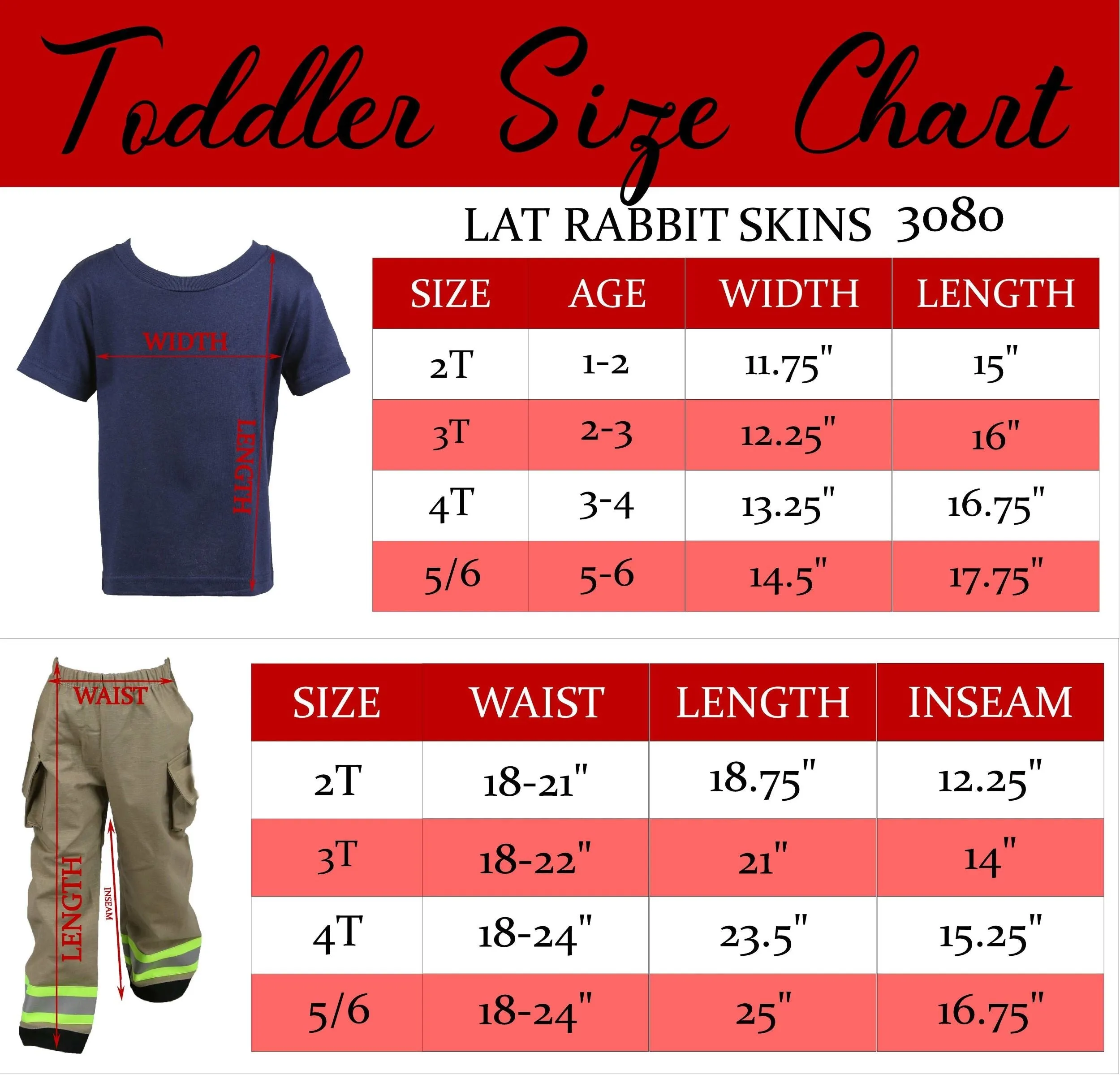 RED MALTESE CROSS Firefighter Personalized TAN 2PC Toddler Outfit