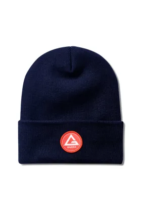 Red Shield Beanie - Navy