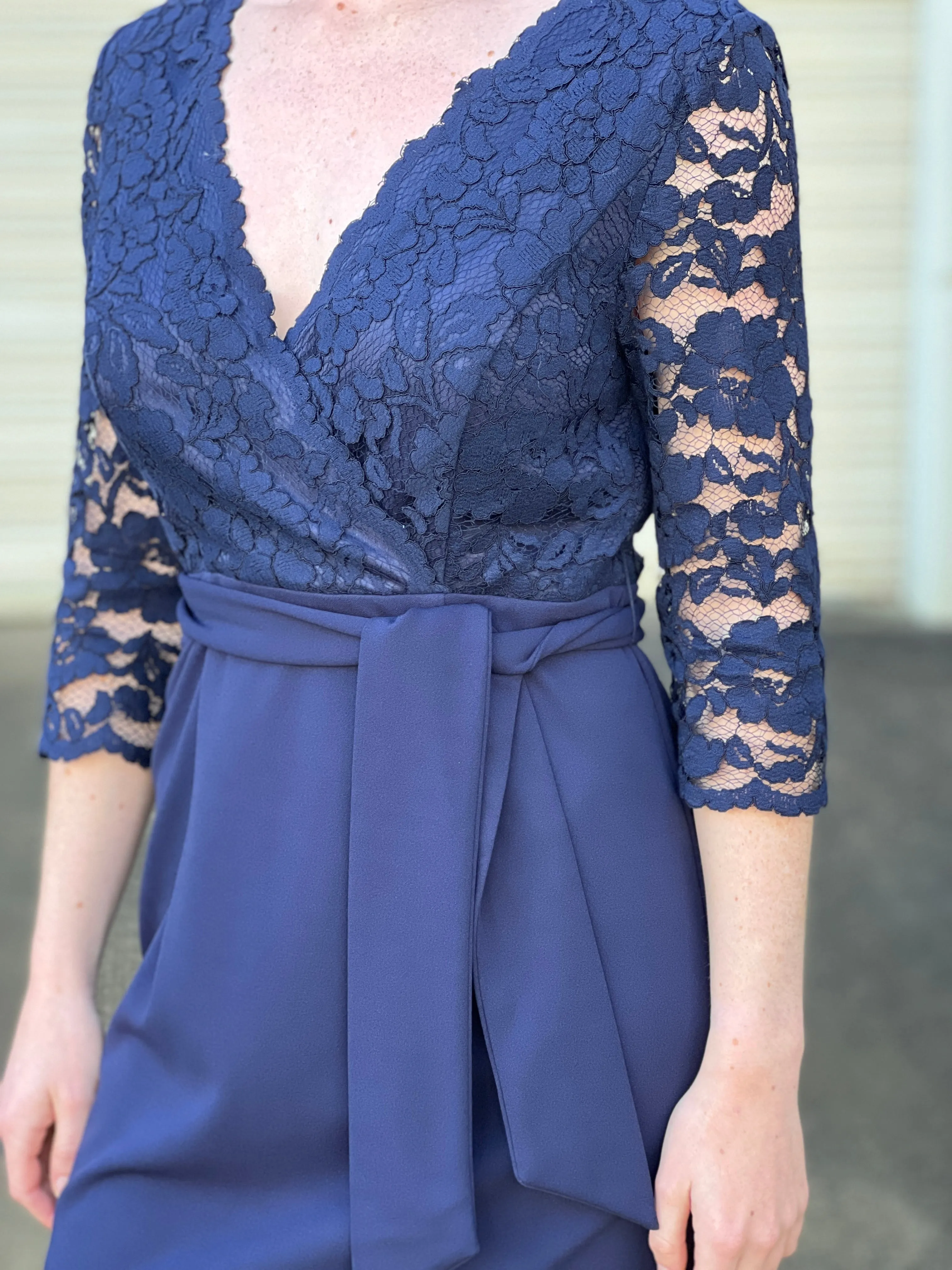 Regina Navy Evening Dress