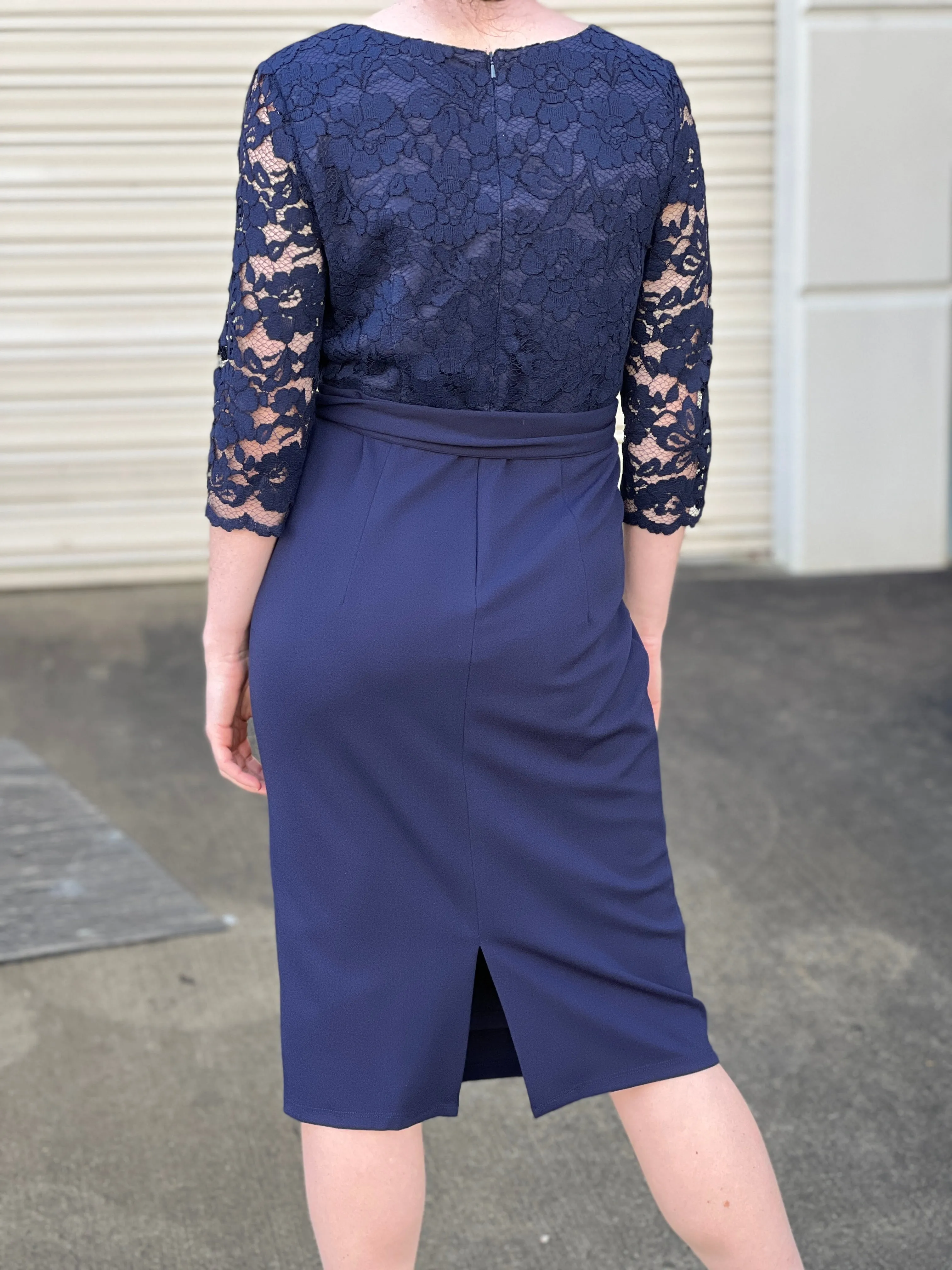 Regina Navy Evening Dress